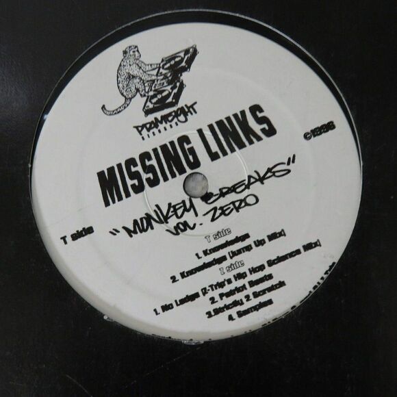 Missing Links Monkey Breaks Vol Zero Promo Record Album Vinyl LP - Picture 1 of 5